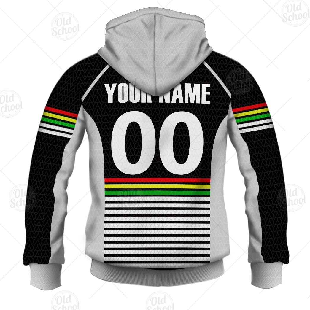 NRL Penrith Panthers Custom Name Number Christmas Knit Pattern Vintage Pullover Hoodie