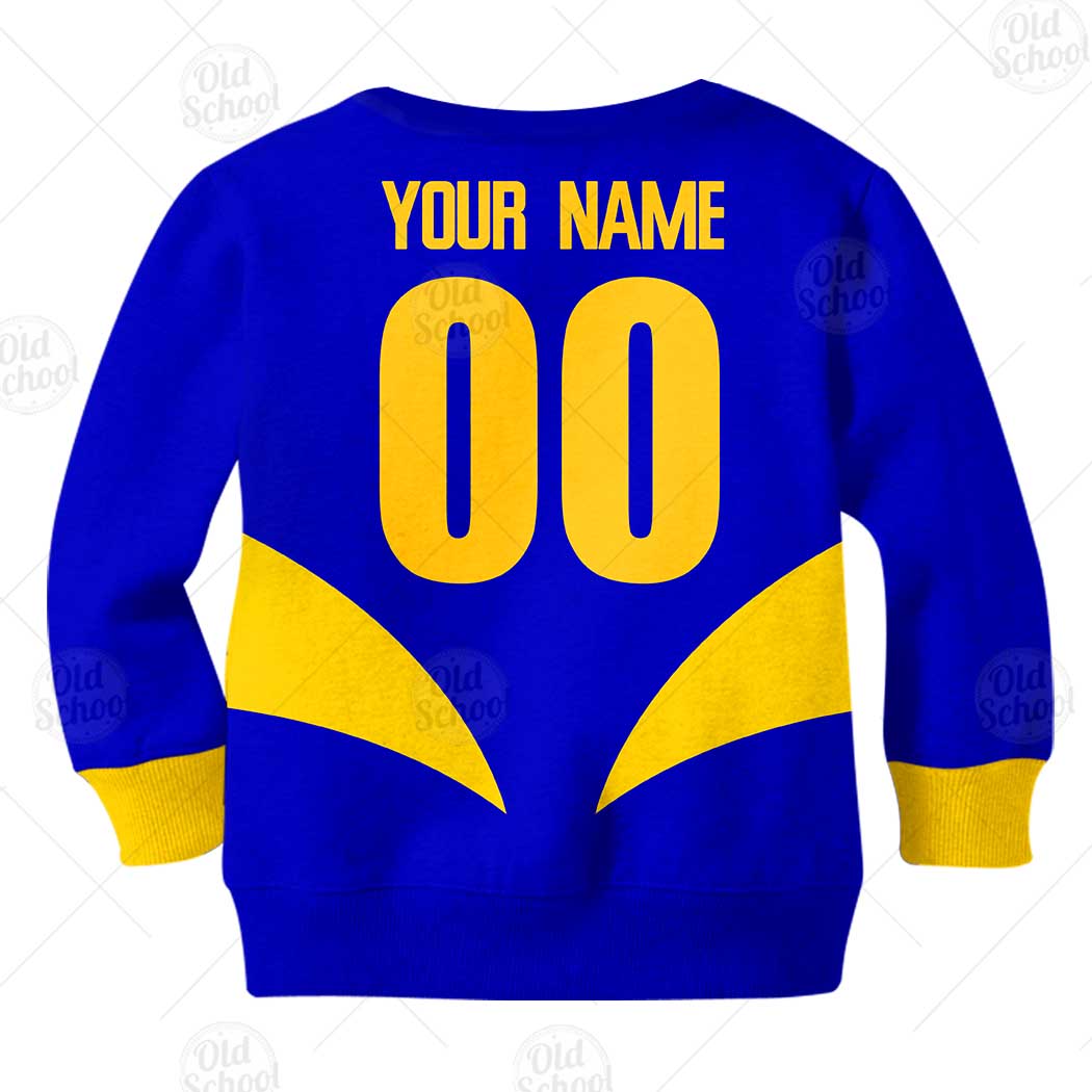 AFL West Coast Eagles Custom Name Number Vintage Retro Guernsey Kids Sweatshirt