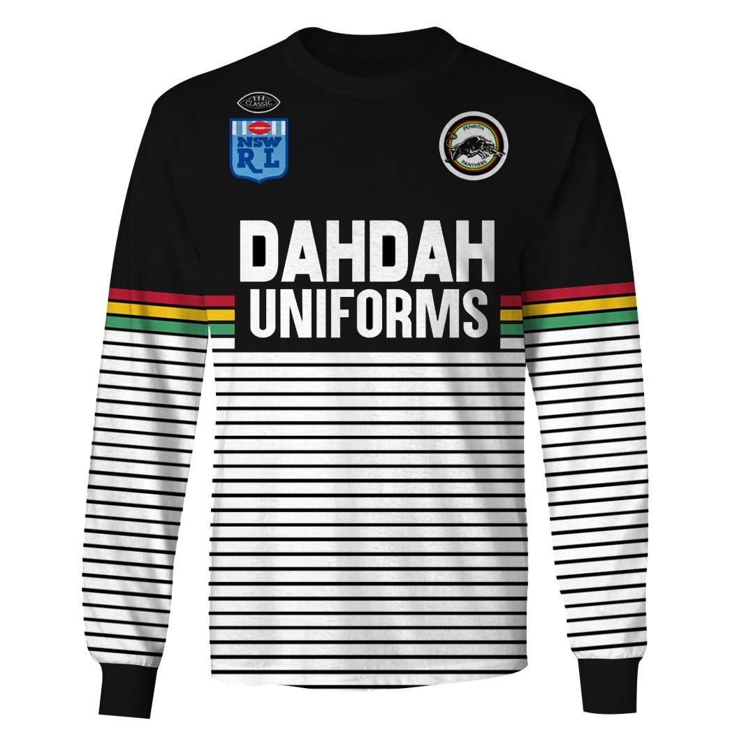 NRL Penrith Panthers Custom Name Number Vintage Retro 1991 Jersey Sweatshirt NRL Penrith Panthers Custom Name Number Vintage Retro 1991 Jersey Sweatshirt