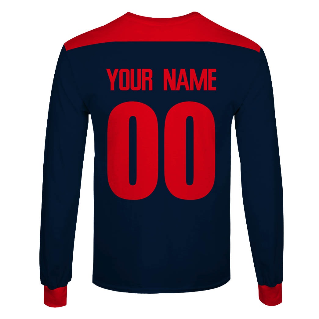 AFL Melbourne Demons Custom Name Number Vintage Retro 90s Guernsey Sweatshirt