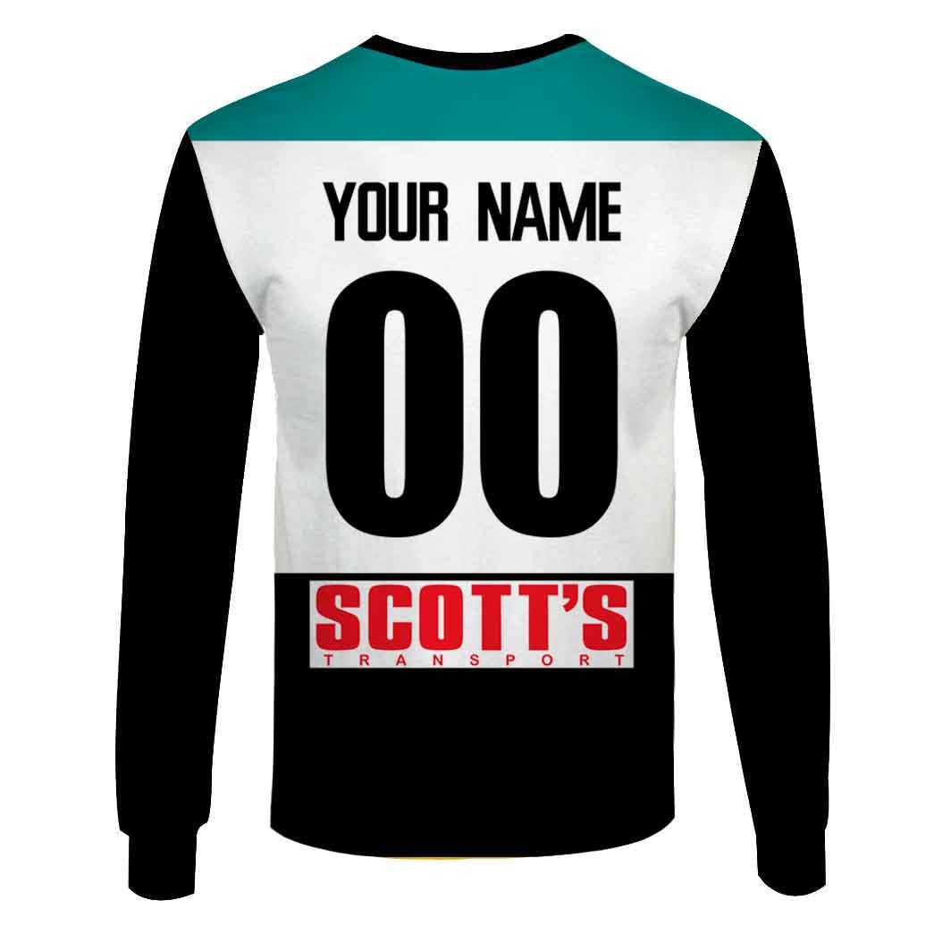 AFL Port Adelaide Custom Name Number 1997 Vintage Home Guernsey Sweatshirt AFL Port Adelaide Custom Name Number 1997 Vintage Home Guernsey Sweatshirt