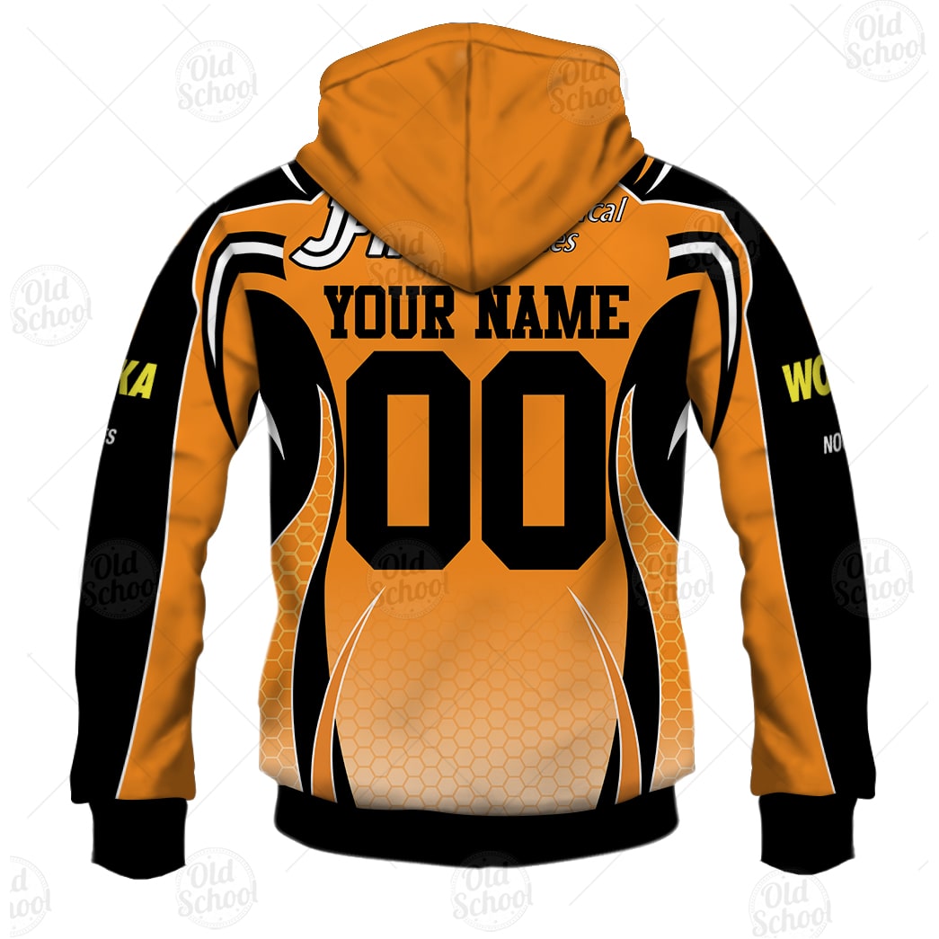 NRL Wests Tigers Custom Name Number Vintage Jersey Pullover Hoodie NRL Wests Tigers Custom Name Number Vintage Jersey Pullover Hoodie