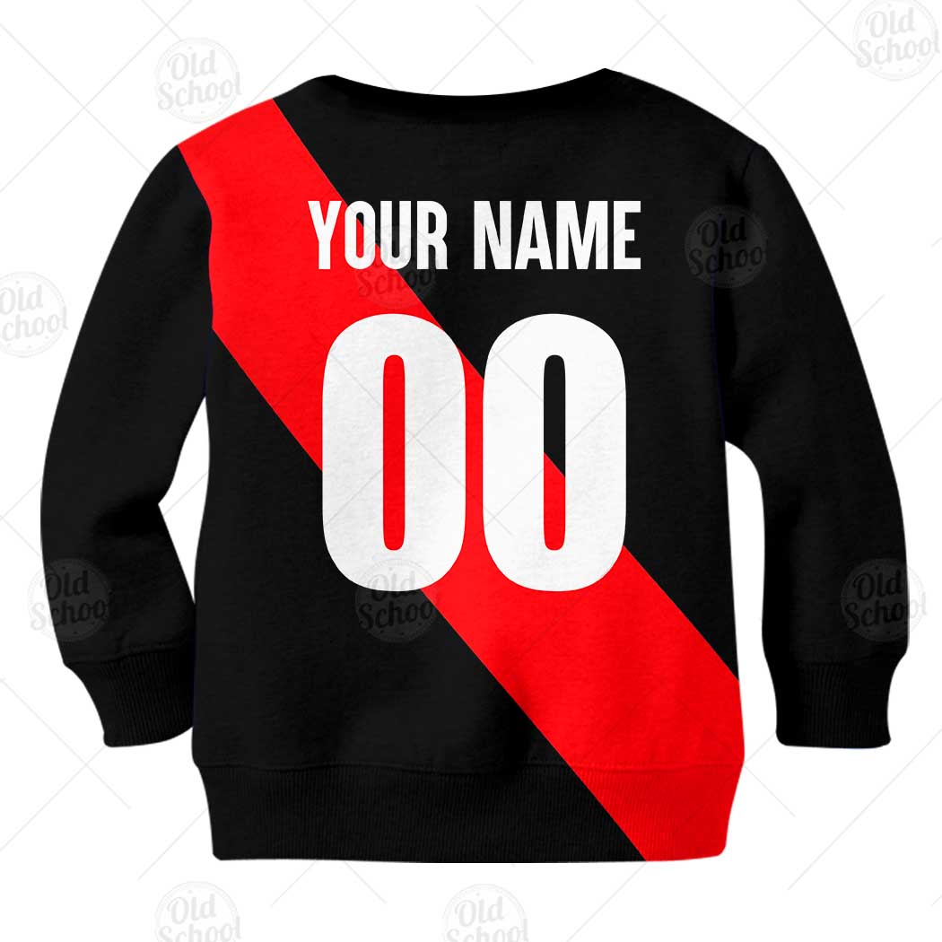AFL Essendon Bombers Custom Name Number Vintage Retro Kids Sweatshirt