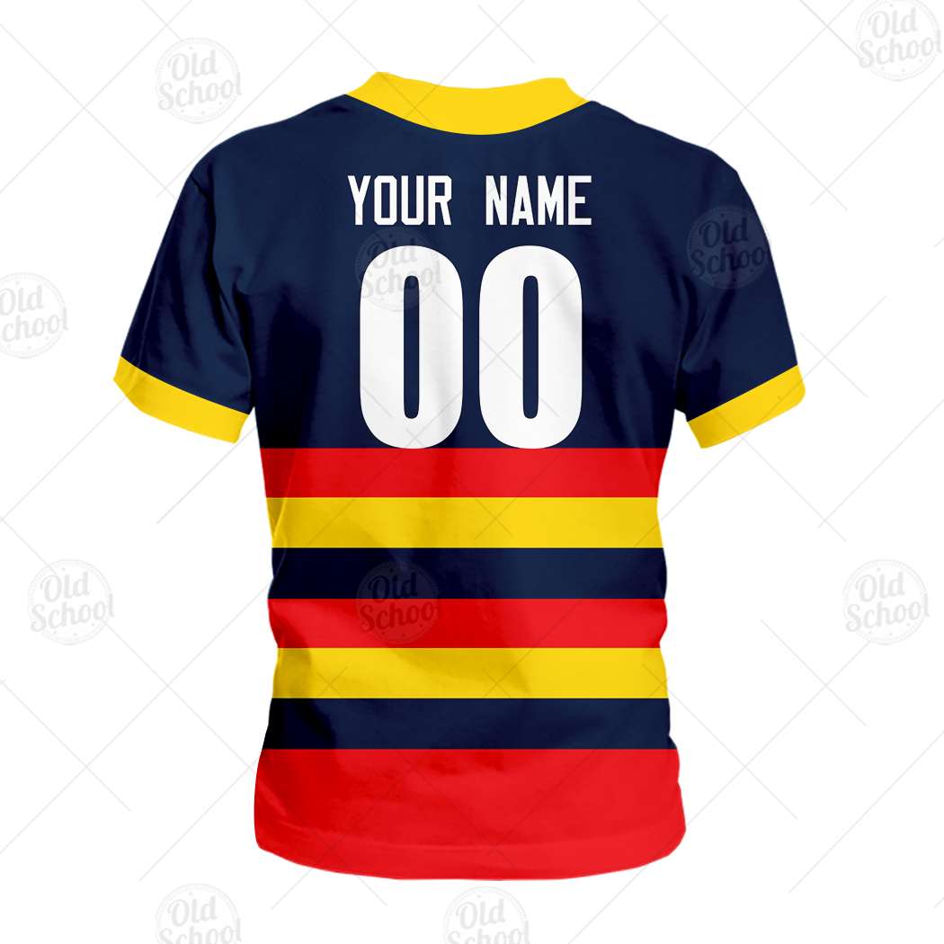 AFL Adelaide Crows Custom Name Number Vintage Retro Guernsey 90s Kids T-Shirt AFL Adelaide Crows Custom Name Number Vintage Retro Guernsey 90s Kids T-Shirt