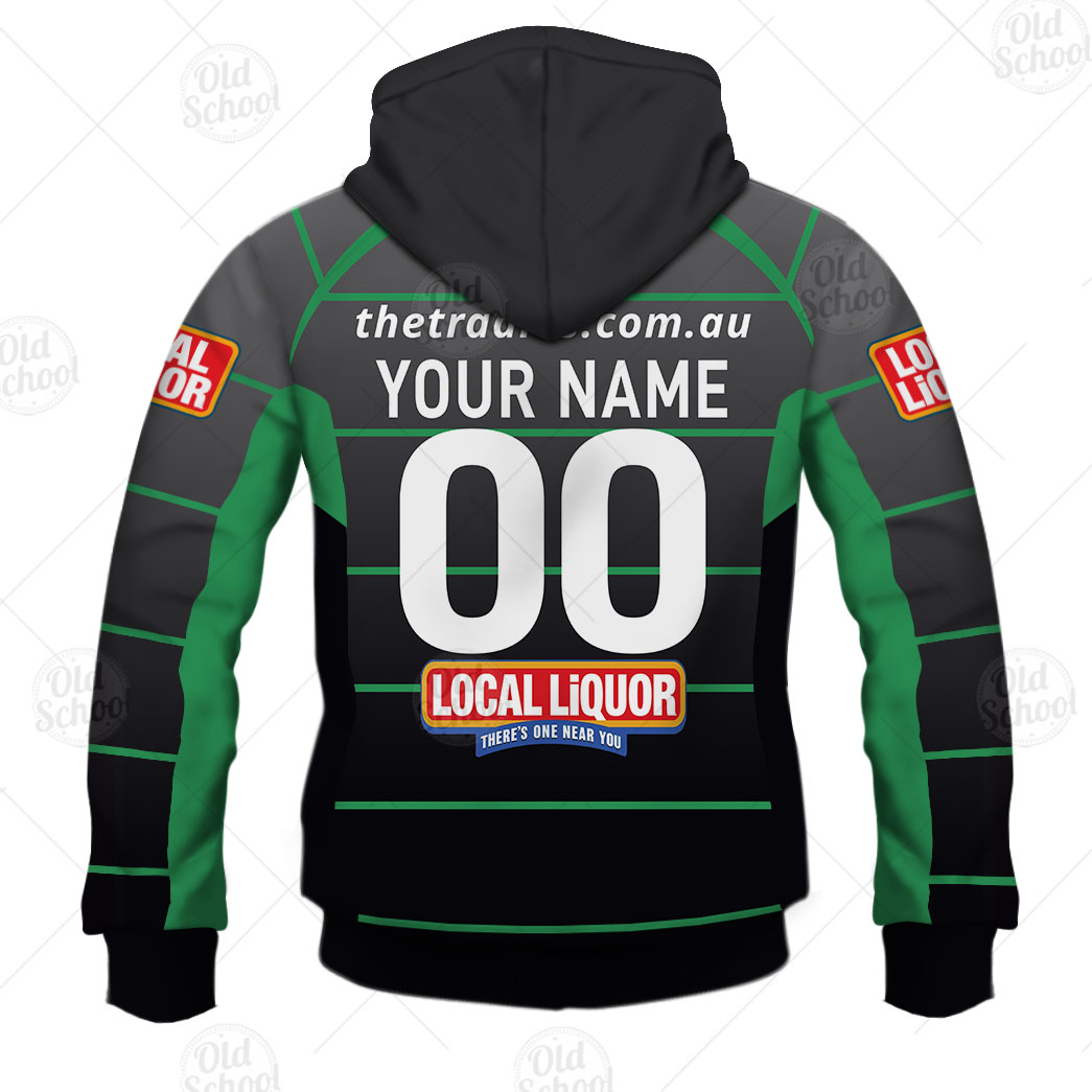 NRL Canberra Raiders Custom Name Number 2011 Vintage Retro Alternate Jersey Pullover Hoodie