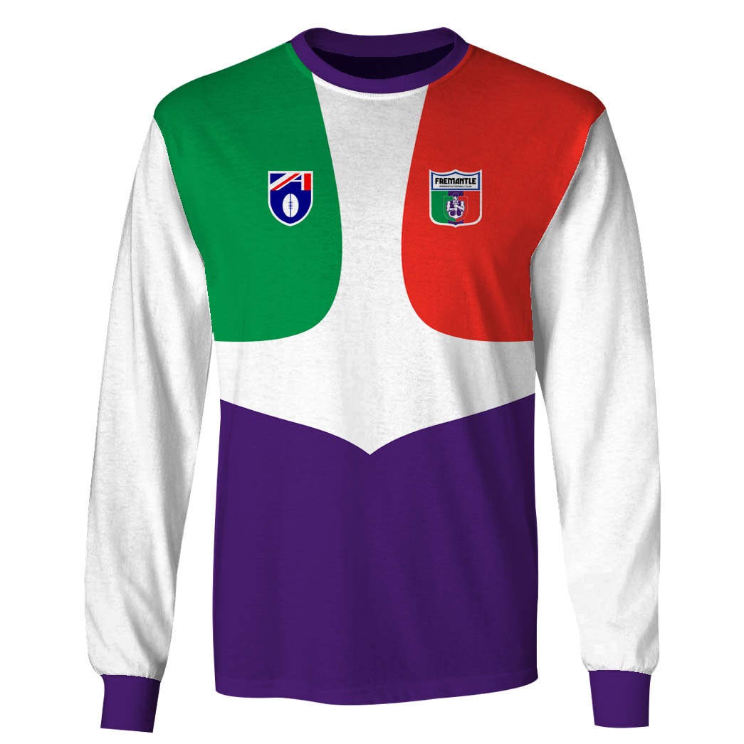 AFL Fremantle Dockers Custom Name Number Vintage Retro Guernsey 90s Sweatshirt AFL Fremantle Dockers Custom Name Number Vintage Retro Guernsey 90s Sweatshirt