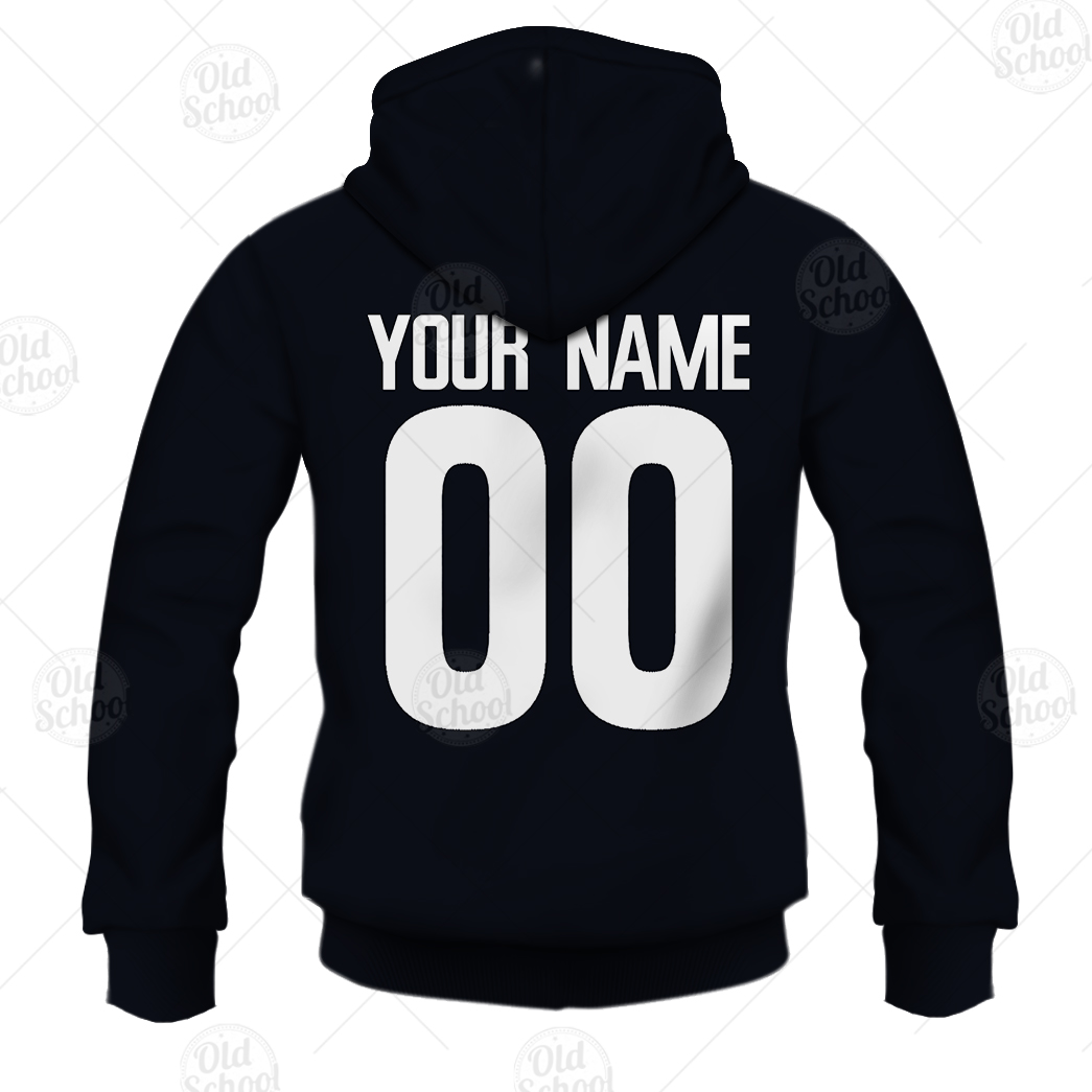 AFL Carlton Blues Custom Name Number Vintage Heritage 1995 Guernsey Zip Up Hoodie