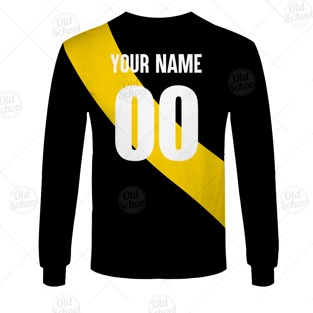 AFL Richmond Tigers Custom Name Number Vintage 1980 Guernsey Sweatshirt AFL Richmond Tigers Custom Name Number Vintage 1980 Guernsey Sweatshirt