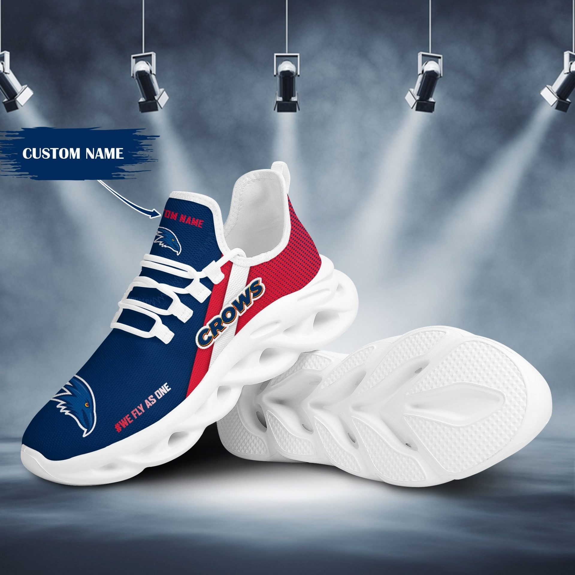 AFL Adelaide Crows Custom Name Max Soul Shoes AFL Adelaide Crows Custom Name Max Soul Shoes