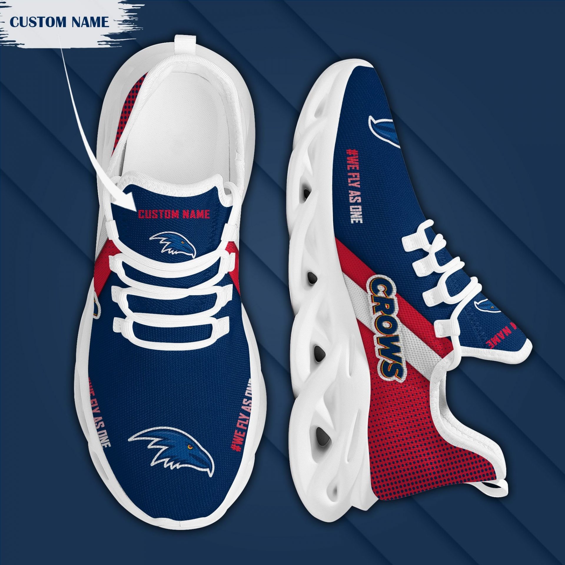 AFL Adelaide Crows Custom Name Max Soul Shoes AFL Adelaide Crows Custom Name Max Soul Shoes