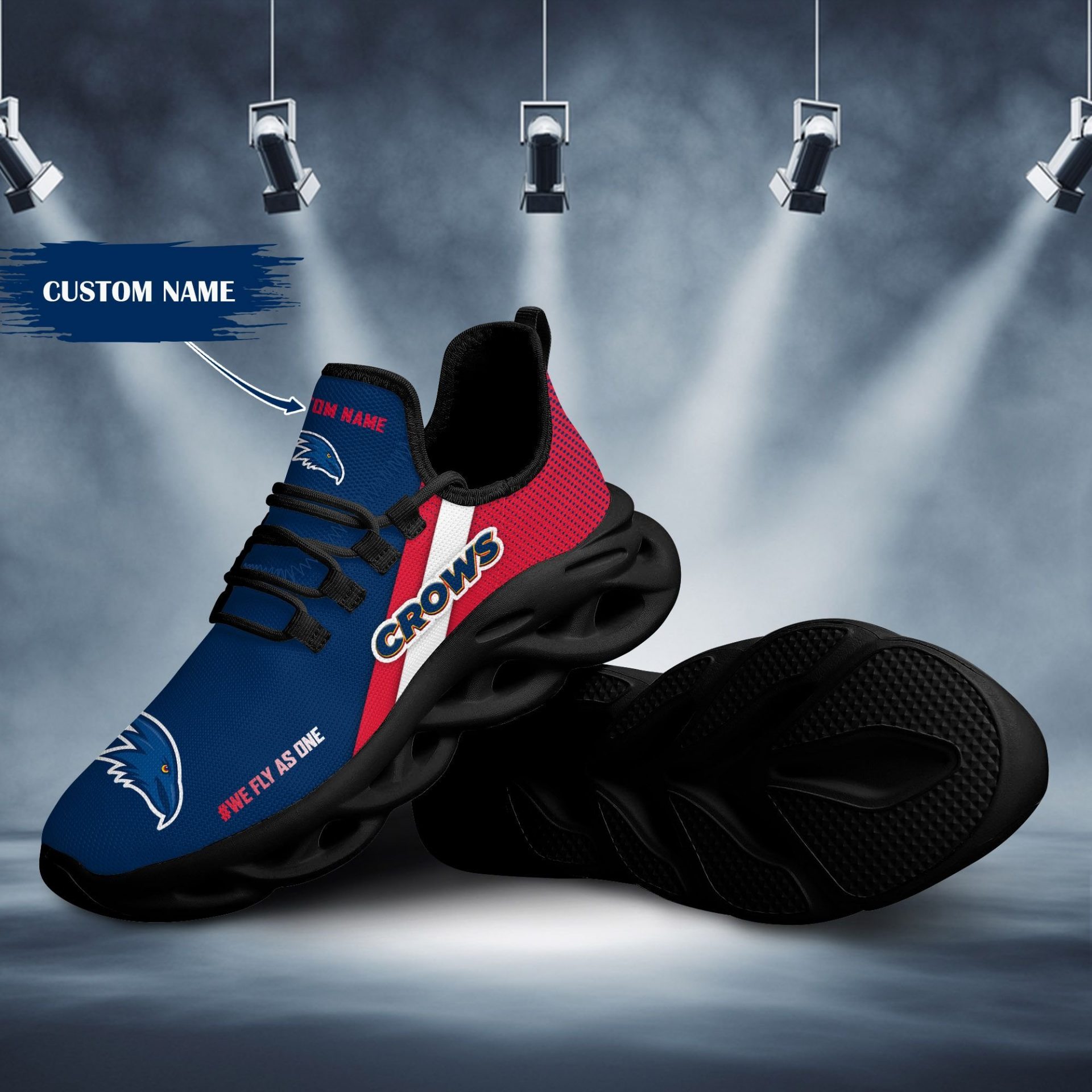 AFL Adelaide Crows Custom Name Max Soul Shoes AFL Adelaide Crows Custom Name Max Soul Shoes