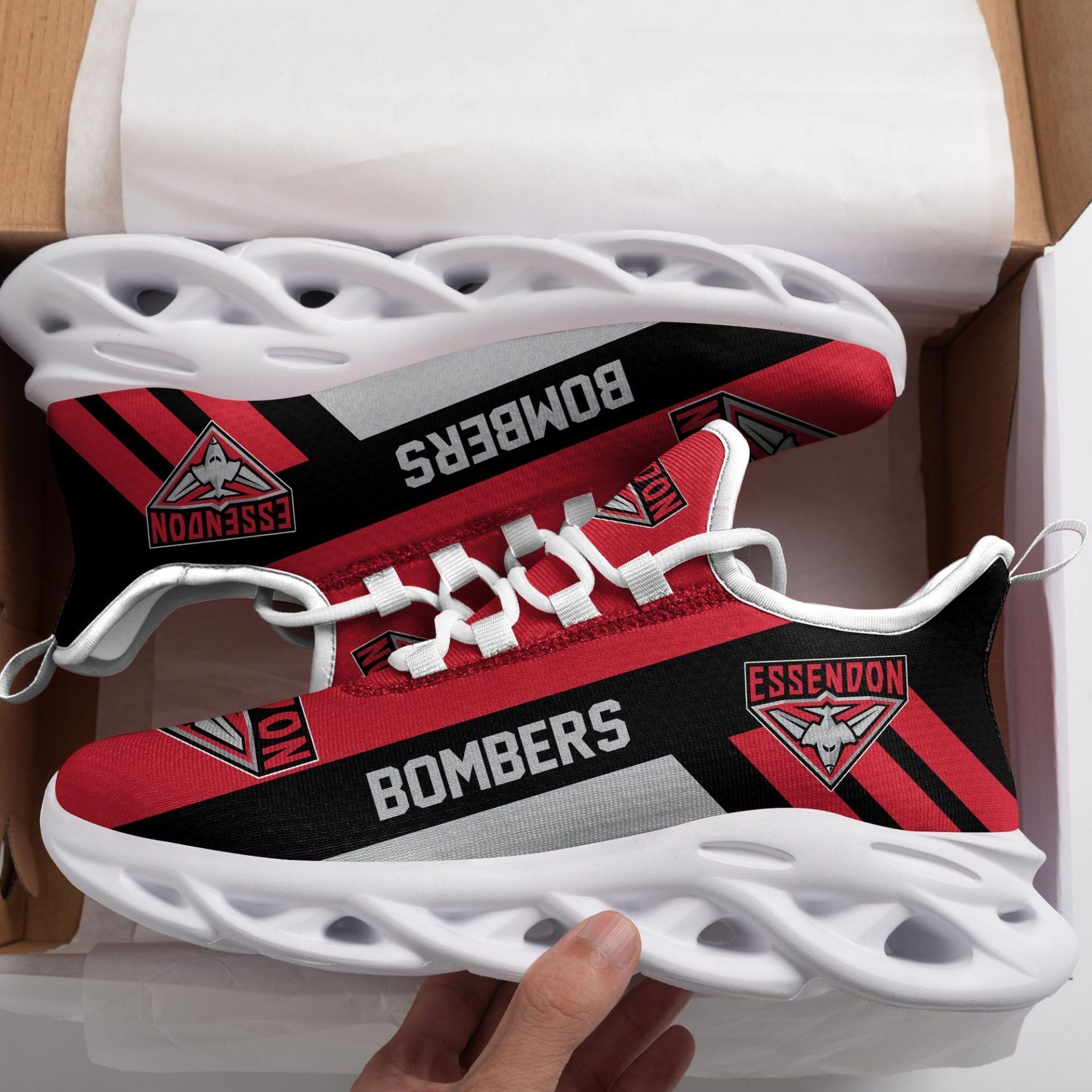 AFL Essendon Bombers Red Max Soul Shoes AFL Essendon Bombers Red Max Soul Shoes