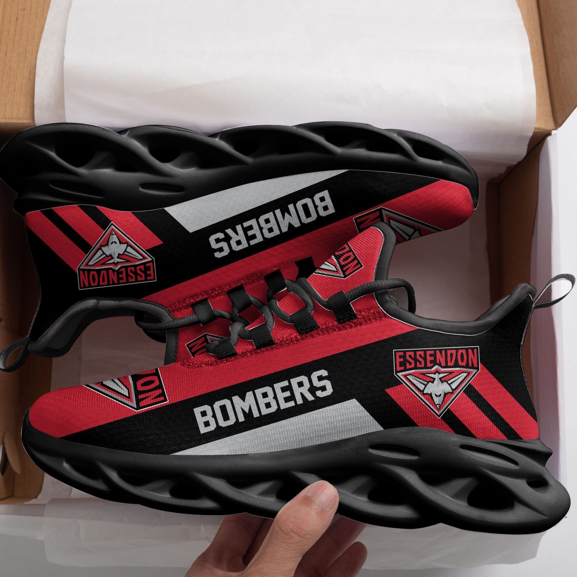 AFL Essendon Bombers Red Max Soul Shoes AFL Essendon Bombers Red Max Soul Shoes
