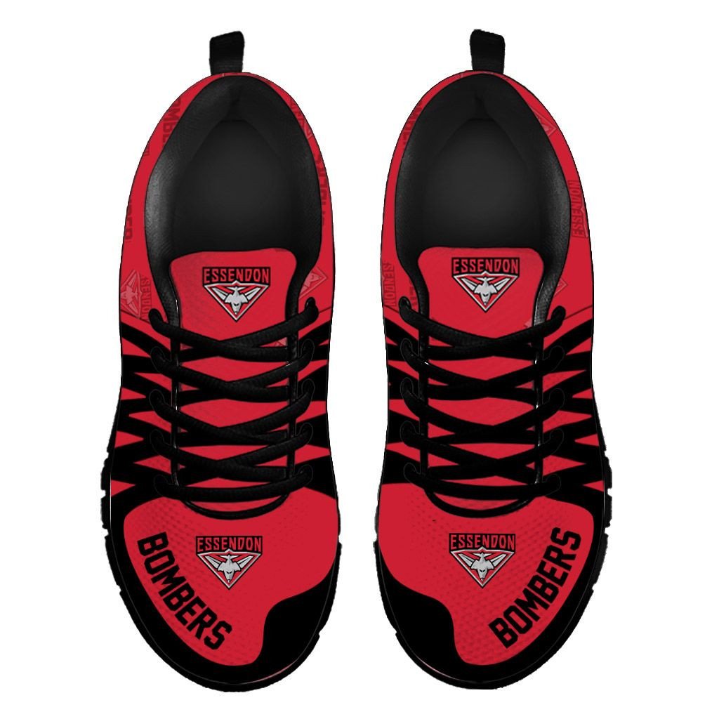 AFL Essendon Bombers Red Running Shoes