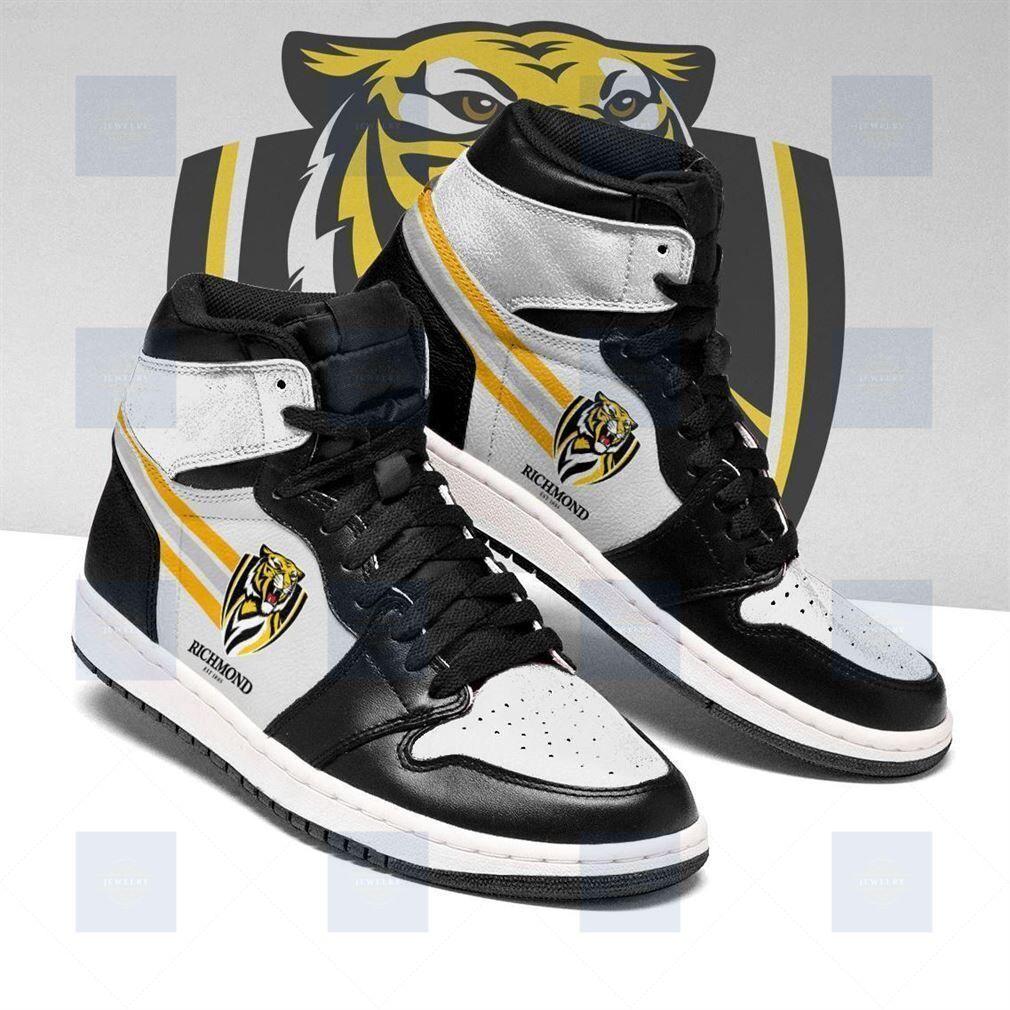 AFL Richmond Tigers Air Jordan 1 High Sneakers AFL Richmond Tigers Air Jordan 1 High Sneakers