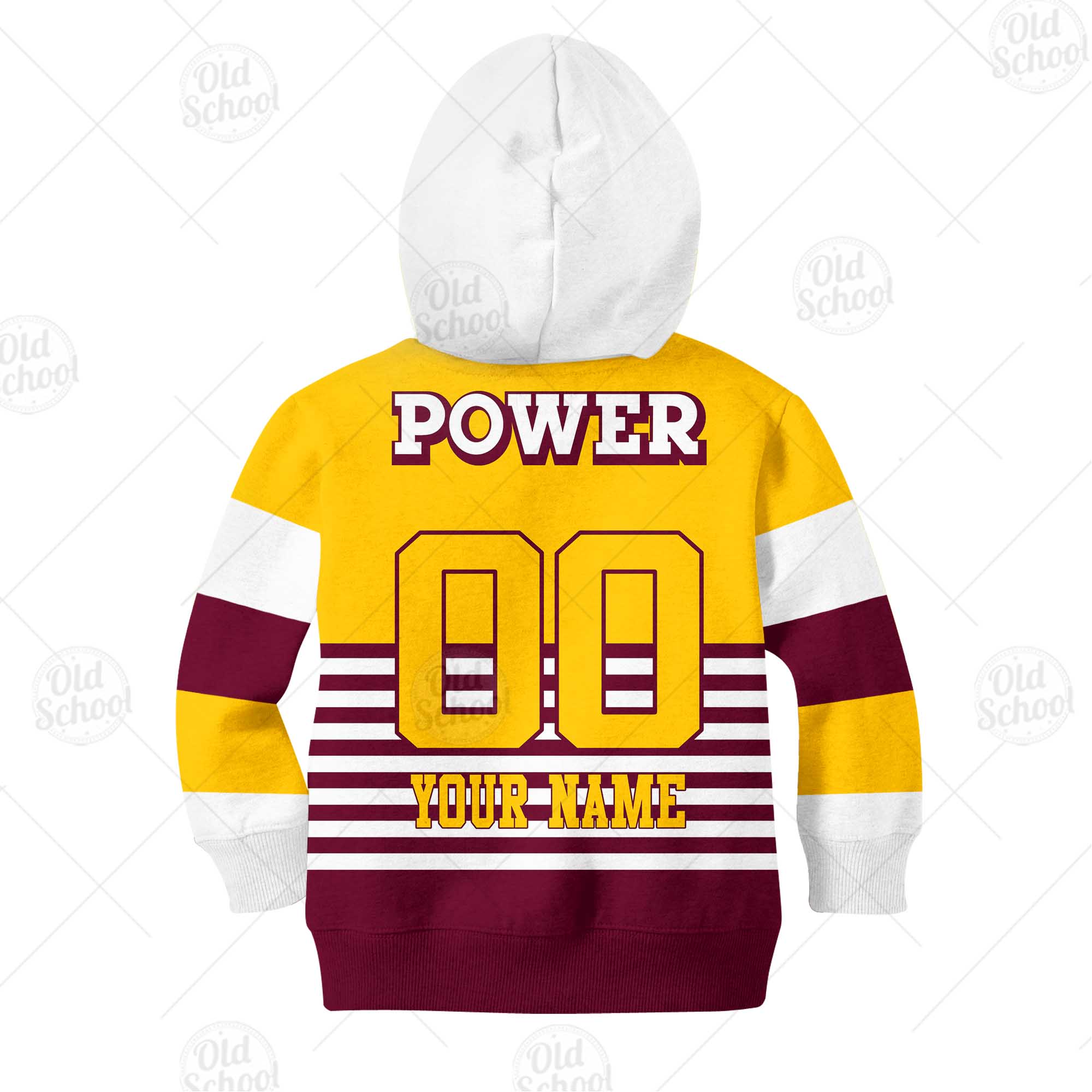 NRL Brisbane Broncos Custom Name Number 1988 NRL Vintage Retro Heritage Kids Pullover Hoodie NRL Brisbane Broncos Custom Name Number 1988 NRL Vintage Retro Heritage Kids Pullover Hoodie