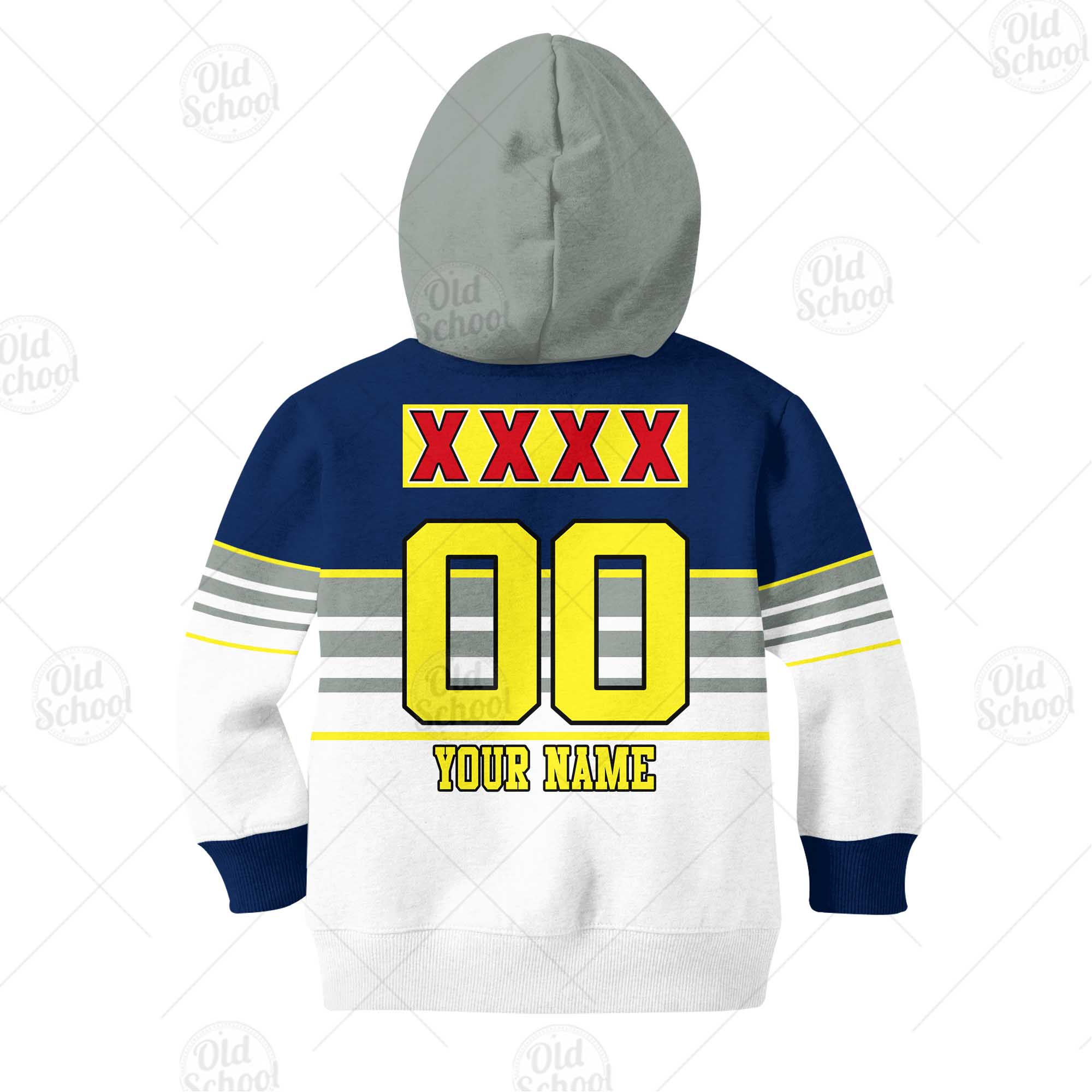 NRL North Queensland Cowboys Custom Name Number 1995 Vintage Retro Heritage Jersey Kids Pullover Hoodie