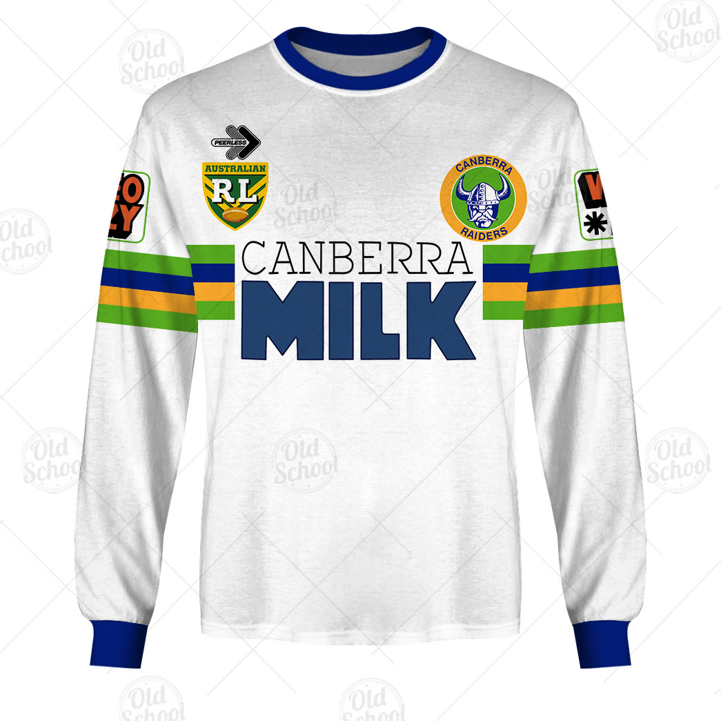 NRL Canberra Raiders Custom Name Number 1995 Away Jersey Vintage Retro Sweatshirt NRL Canberra Raiders Custom Name Number 1995 Away Jersey Vintage Retro Sweatshirt