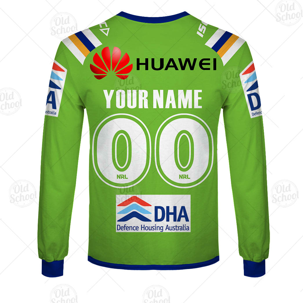NRL Canberra Raiders Custom Name Number 2015 Home Jersey Sweatshirt
