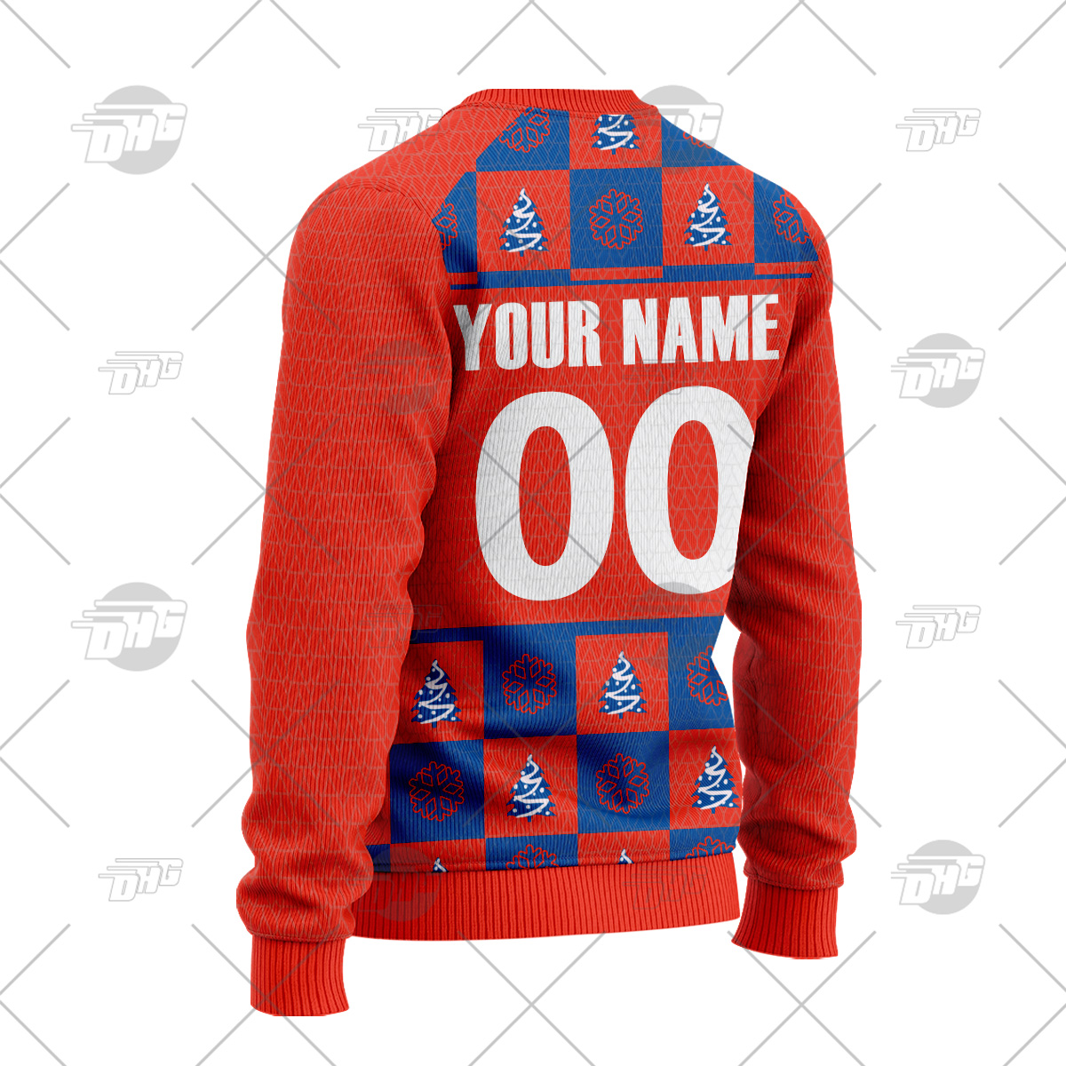 NRL Newcastle Knights Custom Name Number Christmas Vintage Ugly Sweater NRL Newcastle Knights Custom Name Number Christmas Vintage Ugly Sweater