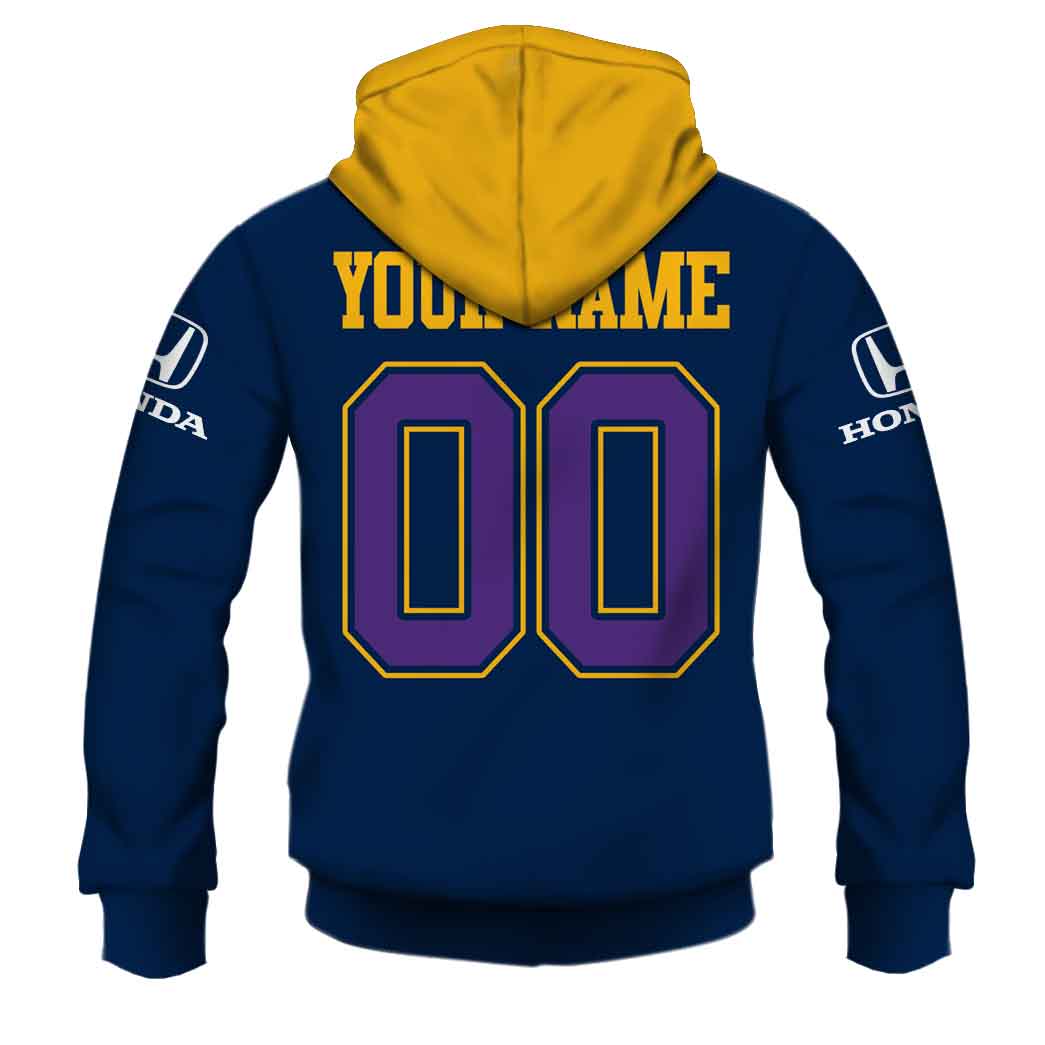 NRL Melbourne Storm Custom Name Number Vintage 1999 Home Jersey Zip Up Hoodie