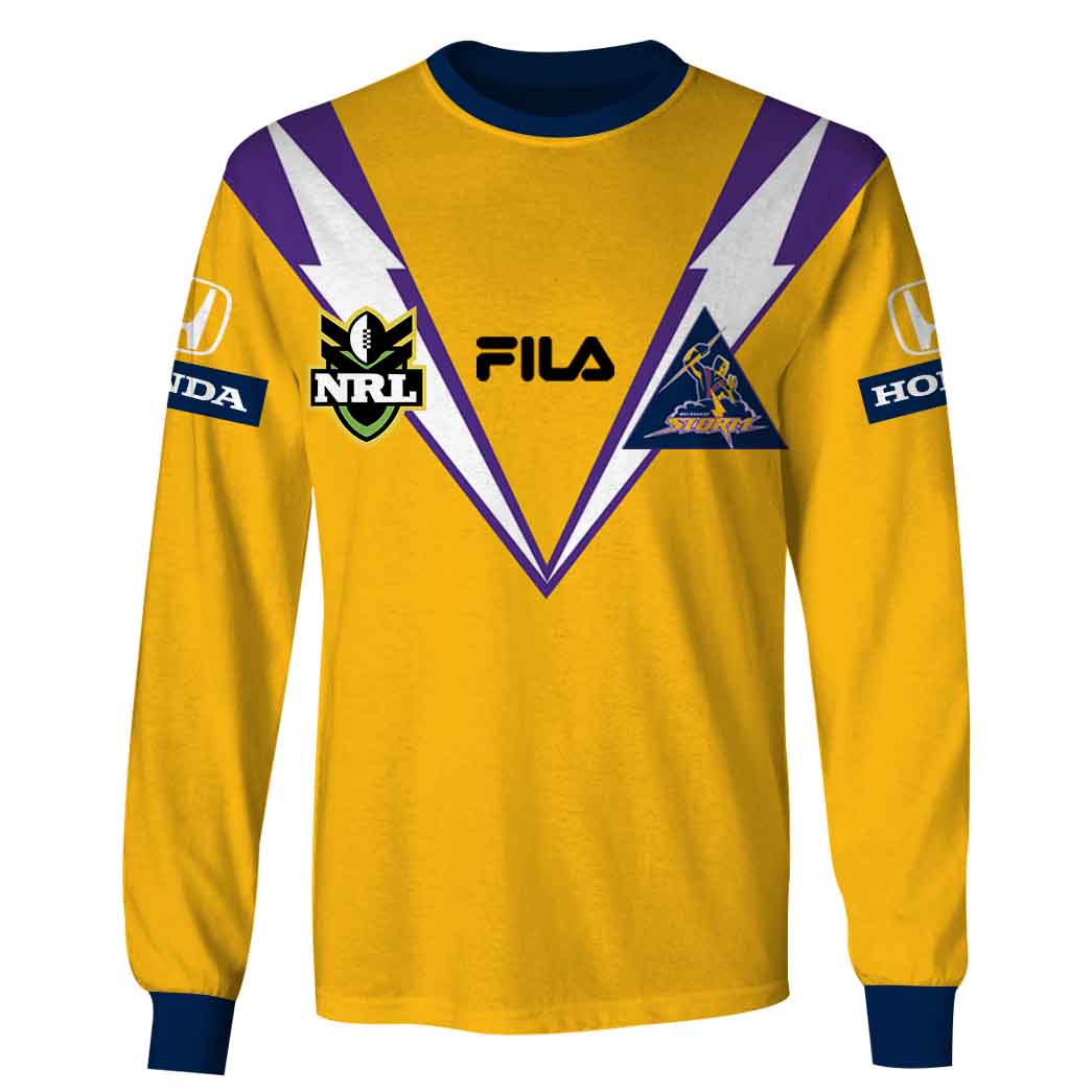 NRL Melbourne Storm Custom Name Number Vintage 1999 Away Jersey Sweatshirt NRL Melbourne Storm Custom Name Number Vintage 1999 Away Jersey Sweatshirt