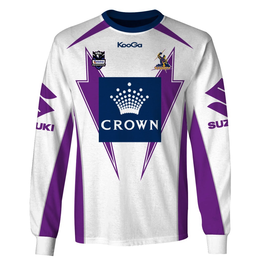 NRL Melbourne Storm Custom Name Number Vintage 2012 Away Jersey Sweatshirt NRL Melbourne Storm Custom Name Number Vintage 2012 Away Jersey Sweatshirt