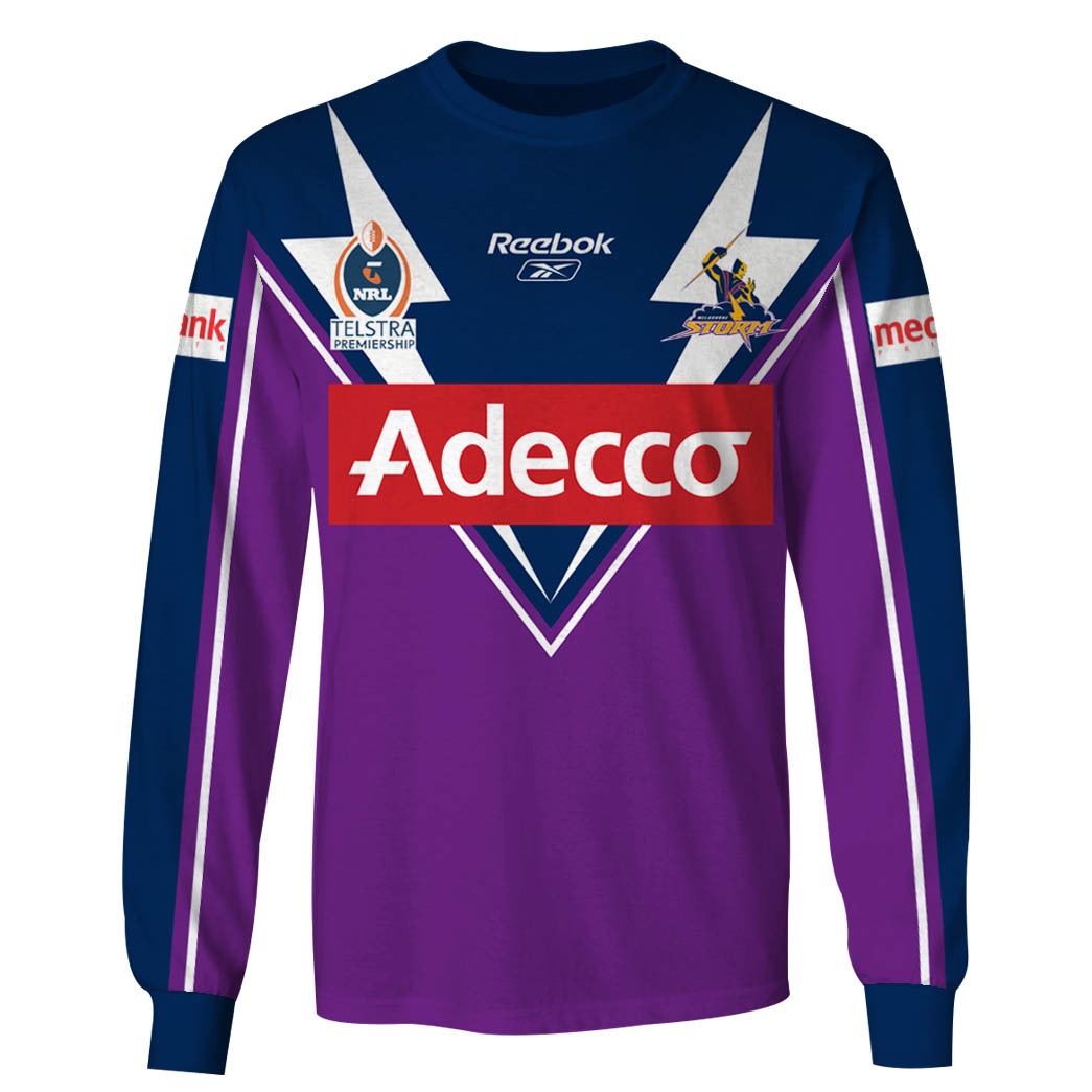 NRL Melbourne Storm Custom Name Number 2006 ARL/NRL Home Jersey Sweatshirt NRL Melbourne Storm Custom Name Number 2006 ARL/NRL Home Jersey Sweatshirt