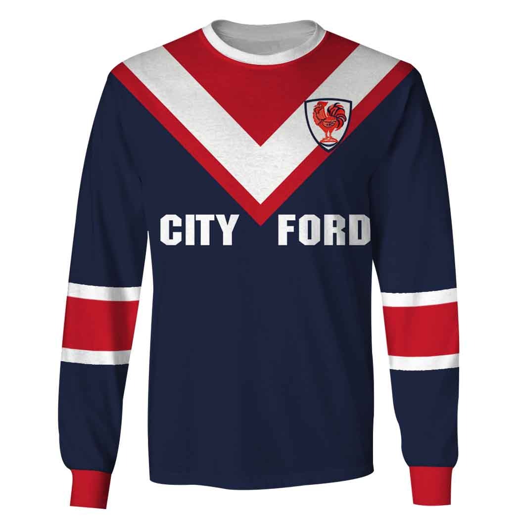 NRL Sydney Roosters Custom Name Number 1976 Vintage Retro Jersey Sweatshirt NRL Sydney Roosters Custom Name Number 1976 Vintage Retro Jersey Sweatshirt