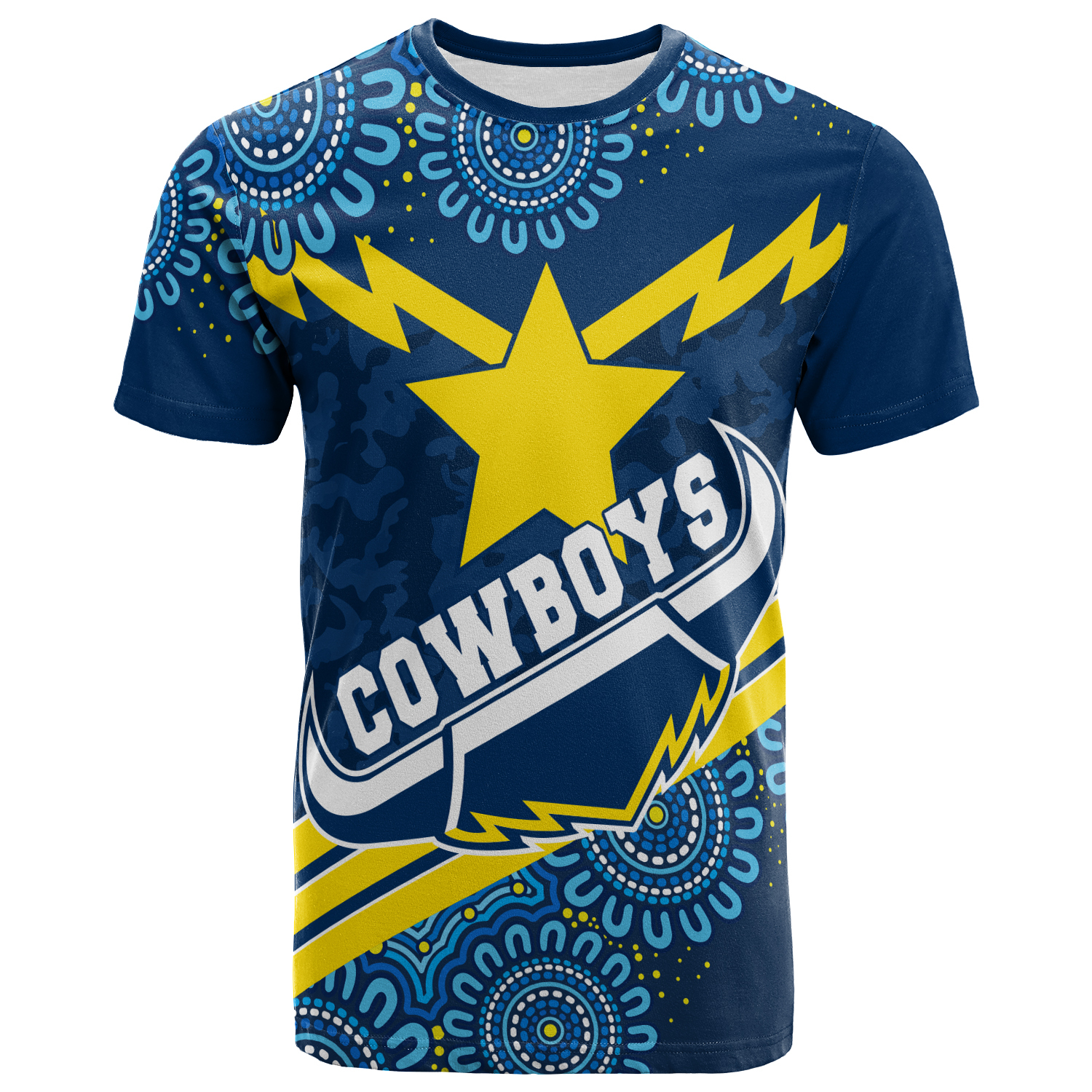 NRL North Queensland Cowboys Aboriginal T-Shirt NRL North Queensland Cowboys Aboriginal T-Shirt