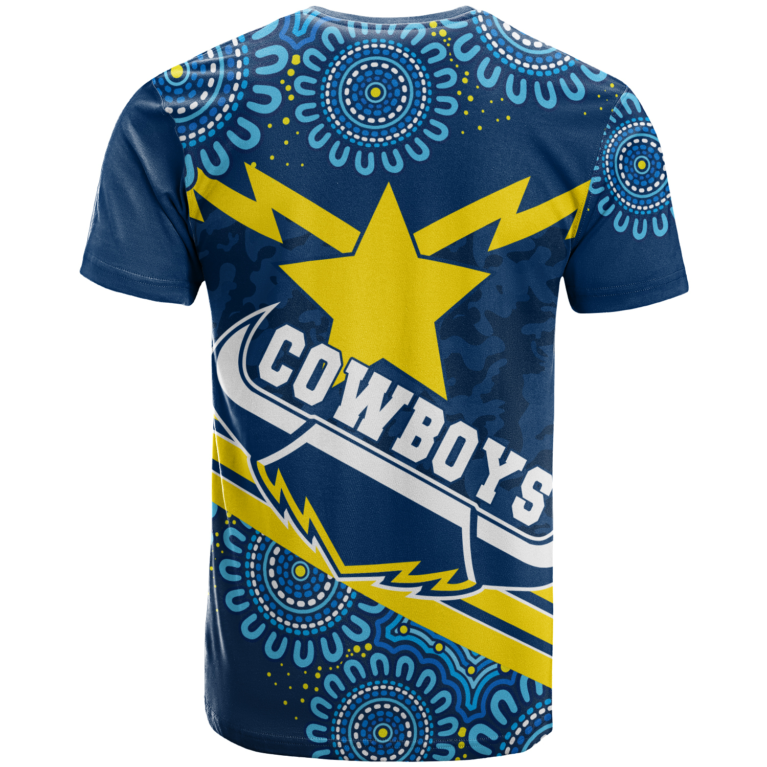 NRL North Queensland Cowboys Aboriginal T-Shirt NRL North Queensland Cowboys Aboriginal T-Shirt