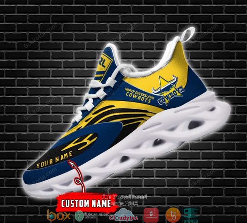 NRL North Queensland Cowboys Custom Name Max Soul Shoes V4