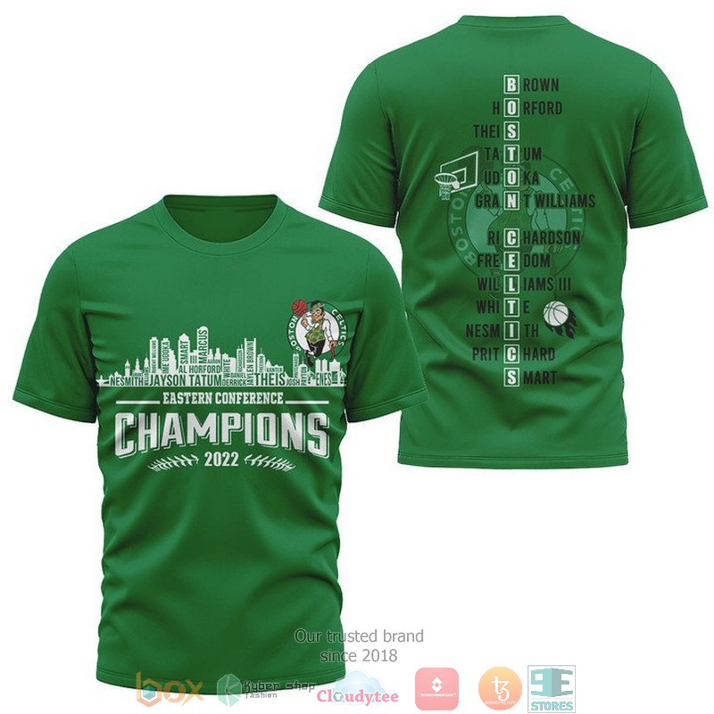 NBA Boston Celtics Green Players Name Eastern Conference Champions 2024 T-Shirt