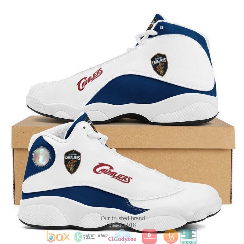 NBA Cleveland Cavaliers White Navy Blue Air Jordan 13 Shoes NBA Cleveland Cavaliers White Navy Blue Air Jordan 13 Shoes