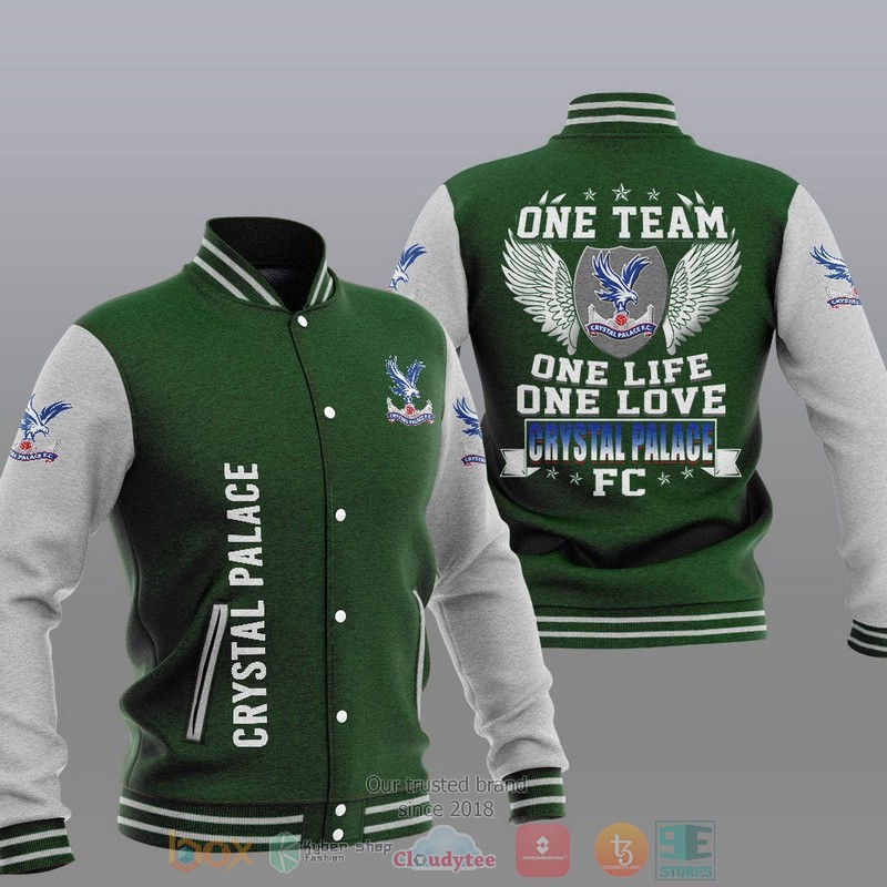 Crystal Palace FC Green One Team Baseball Jacket