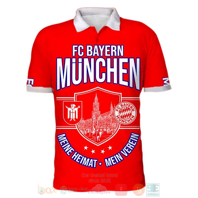 Bayern Munich Red Mia San Mia Polo Shirt