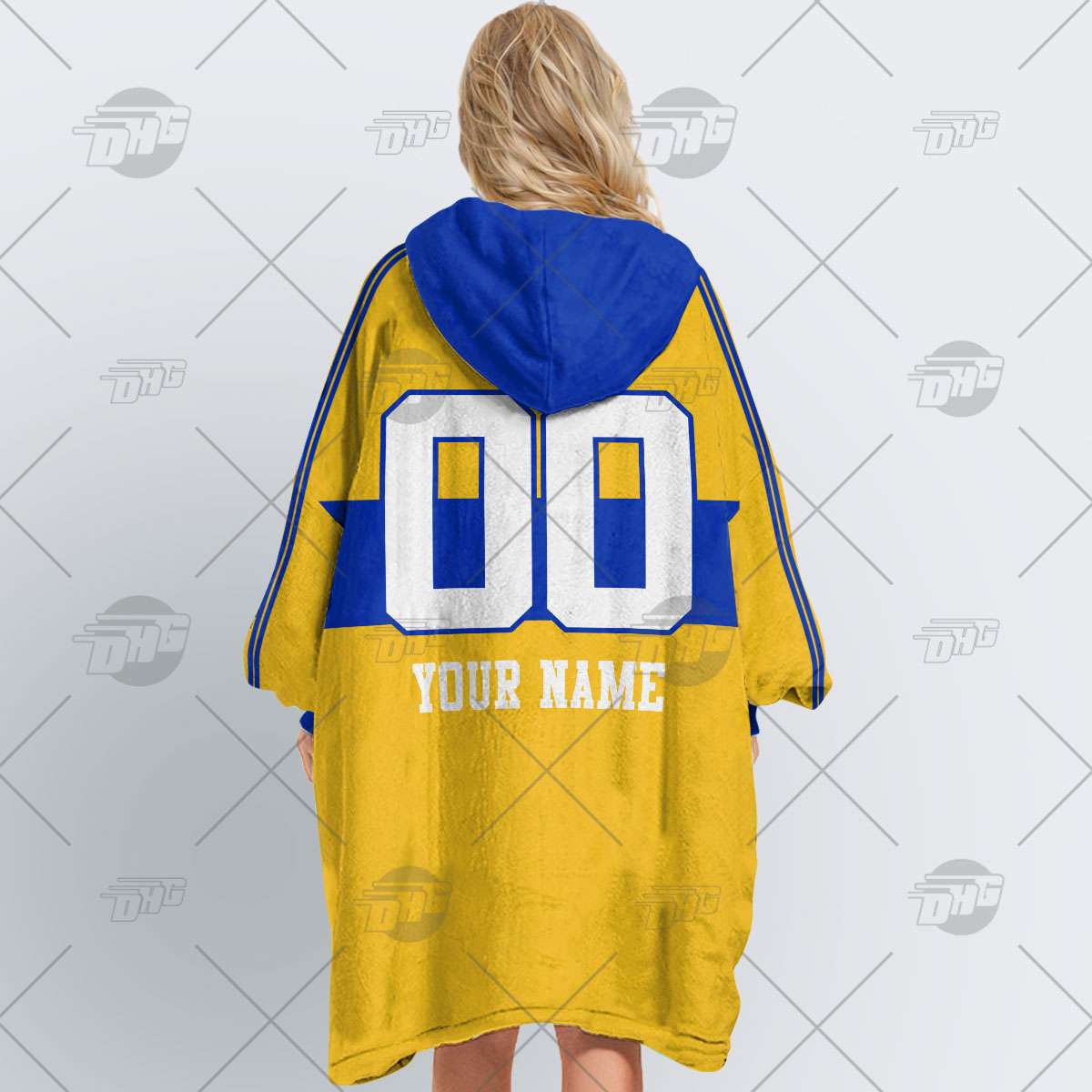 NRL Parramatta Eels Custom Name Number Retro Jersey Vintage Fleece Oodie