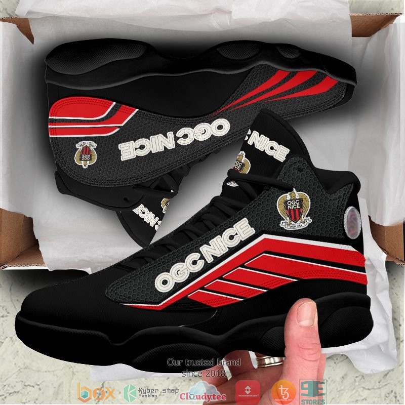 OGC Nice Black Air Jordan 13 Shoes