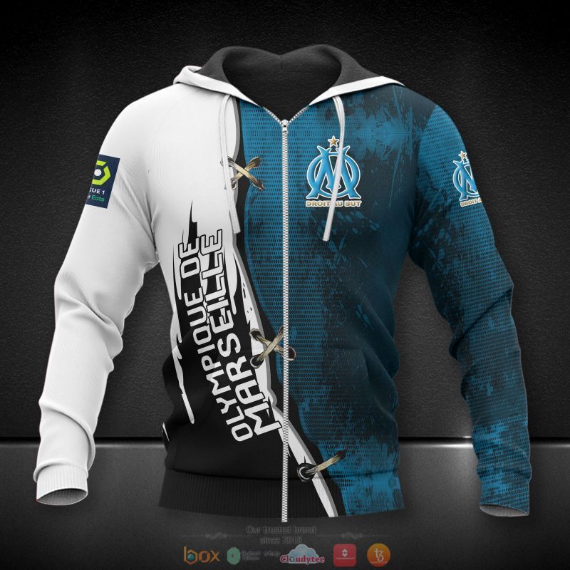 Olympique de Marseille Special Style Zip Up Hoodie Olympique de Marseille Special Style Zip Up Hoodie