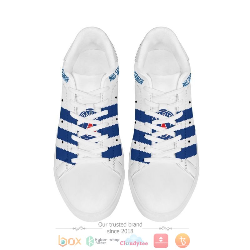 Paris Saint-Germain FC White Blue Stan Smith Shoes Paris Saint-Germain FC White Blue Stan Smith Shoes