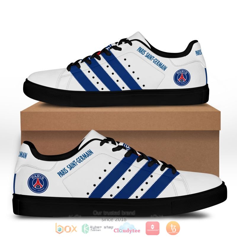 Paris Saint-Germain FC White Blue Stan Smith Shoes Paris Saint-Germain FC White Blue Stan Smith Shoes