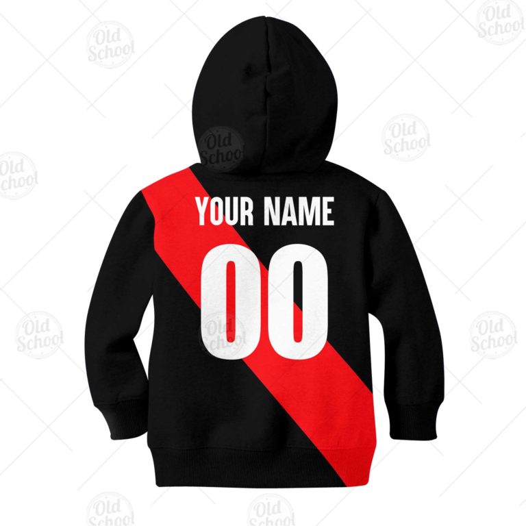 AFL Essendon Bombers Custom Name Number 90s Vintage Retro Guernsey Kids Zip Up Hoodie AFL Essendon Bombers Custom Name Number 90s Vintage Retro Guernsey Kids Zip Up Hoodie