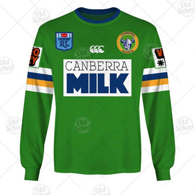 NRL Canberra Raiders Custom Name Number 1994 Vintage Jersey Sweatshirt NRL Canberra Raiders Custom Name Number 1994 Vintage Jersey Sweatshirt