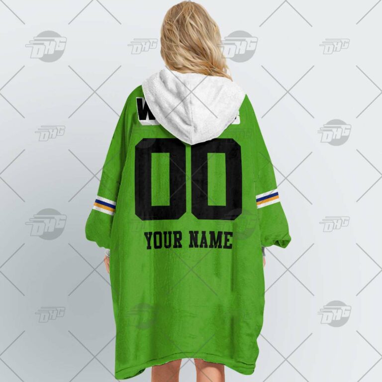 NRL Canberra Raiders Custom Name Number 1989 Vintage Retro Jersey Fleece Oodie