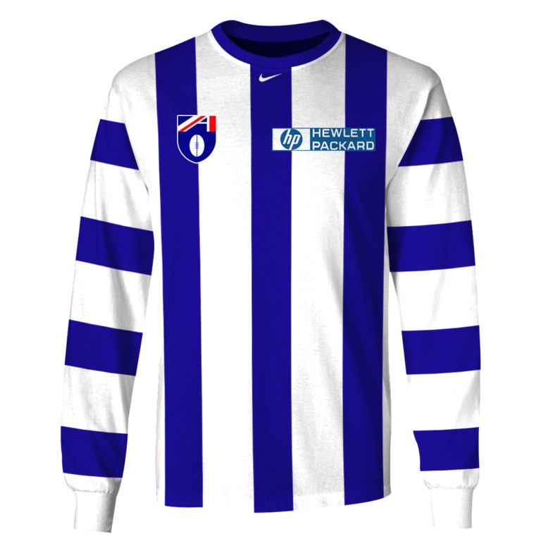 AFL North Melbourne Kangaroos Custom Name Number 90s Vintage Retro Guernsey Sweatshirt V2