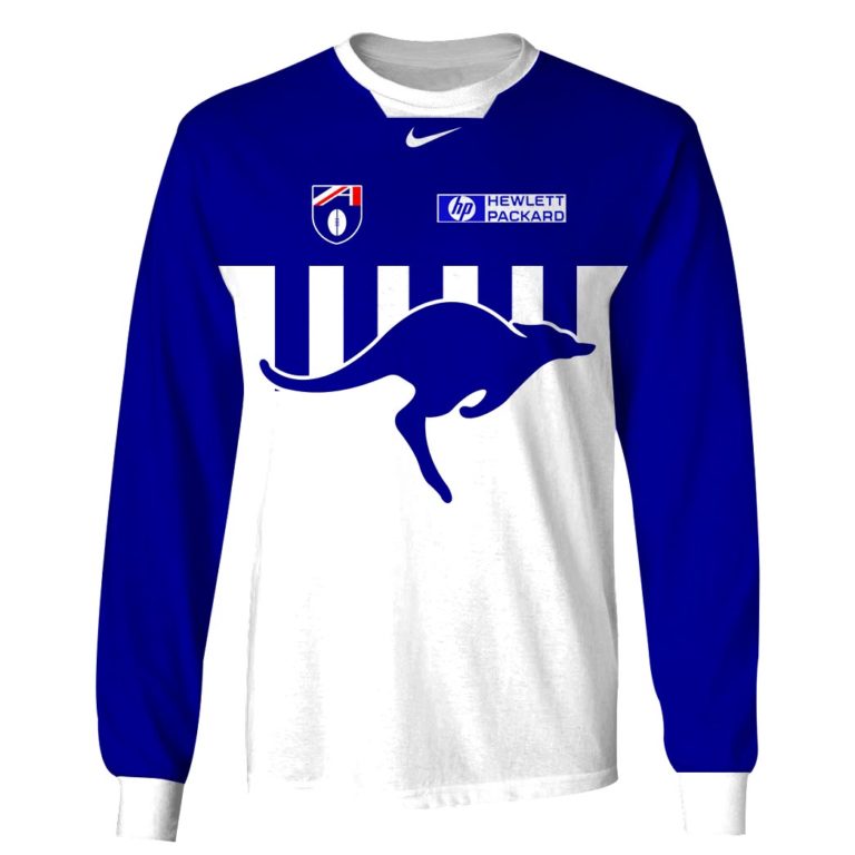 AFL North Melbourne Kangaroos Custom Name Number 90s Vintage Retro Guernsey Sweatshirt