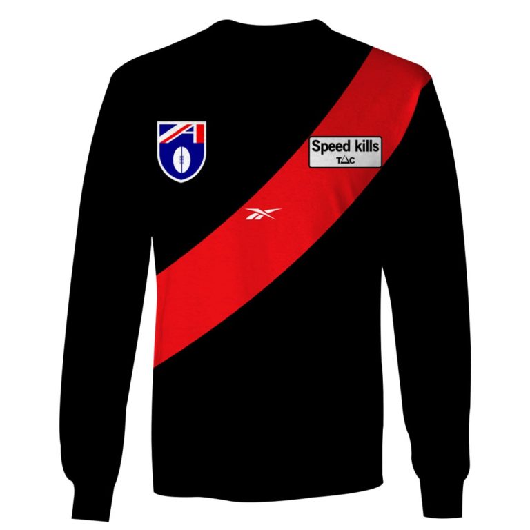 AFL Essendon Bombers Custom Name Number 1989 Vintage Retro Guernsey Sweatshirt