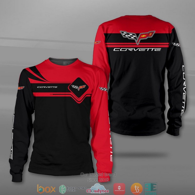 Chevrolet Corvette Red Black Sweatshirt V2 Chevrolet Corvette Red Black Sweatshirt V2