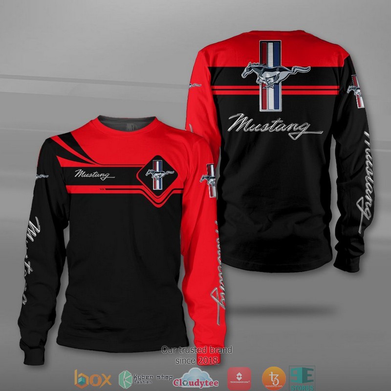 Ford Mustang Red Sweatshirt Ford Mustang Red Sweatshirt