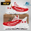 Kawasaki Motorcycles Custom Name Red White Max Soul Shoes